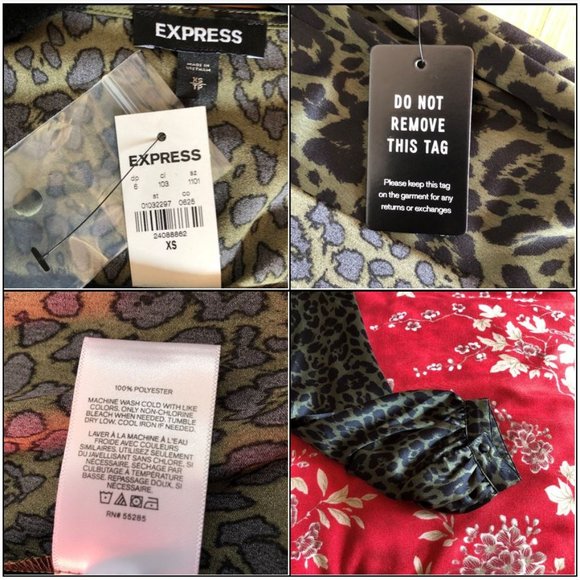 Fabulous Leopard-Print Belted Wrap Kimono Jacket - Size XS - New with Tags - Picture 16 of 16